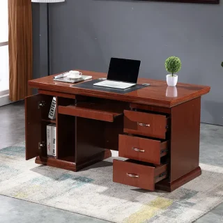 1400mm Executive Office Desk with drawers and cabinets for corporate offices