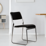 Modern office reception and conference chair with cushioned seat
