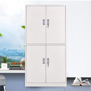 4-door steel filing cabinet for office document storage